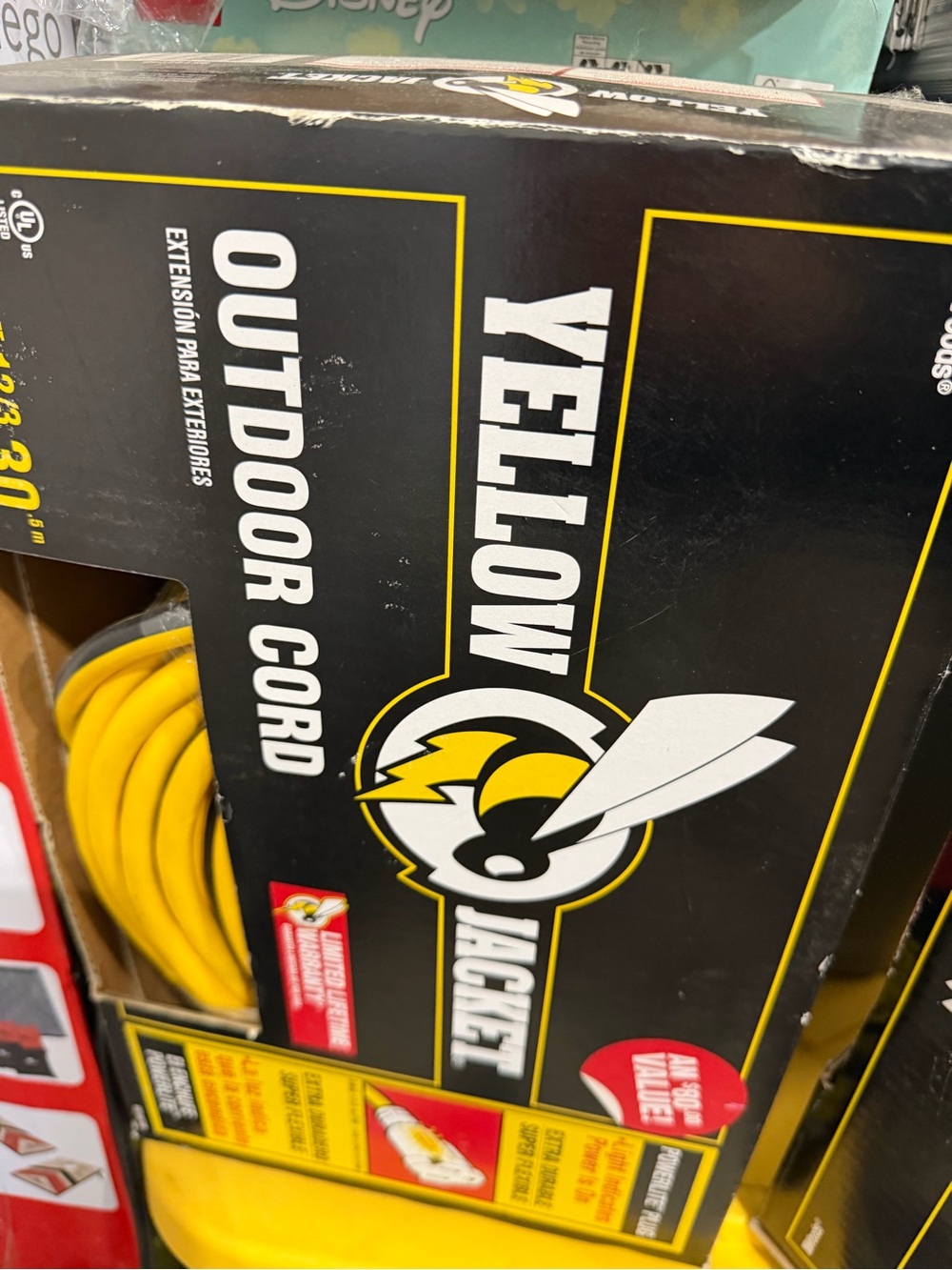 Yellow Jacket Outdoor Extension Cord - Yellow